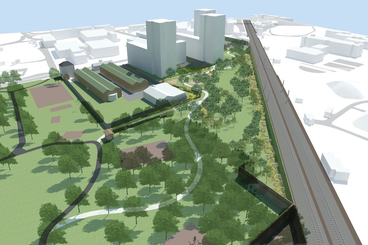 PII Moneta - Rendering volo da nord